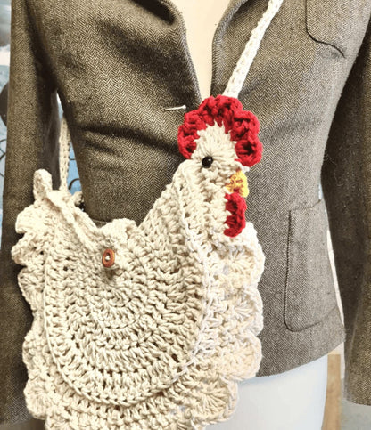 crochet chicken bag pattern only U.S terms