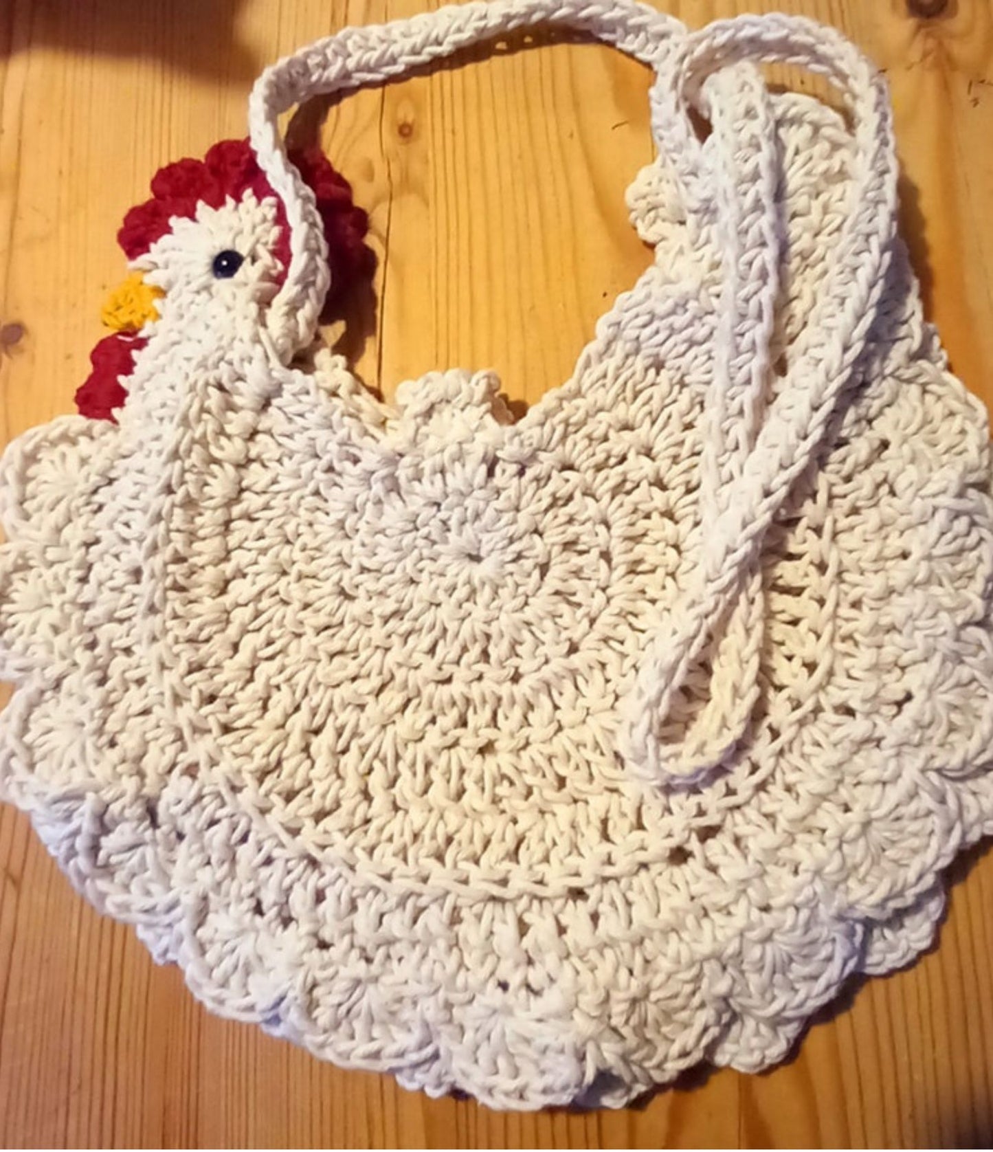 crochet chicken bag pattern only U.S terms