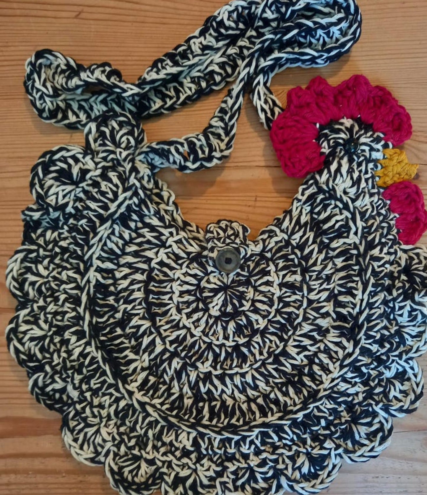 crochet chicken bag pattern only U.S terms