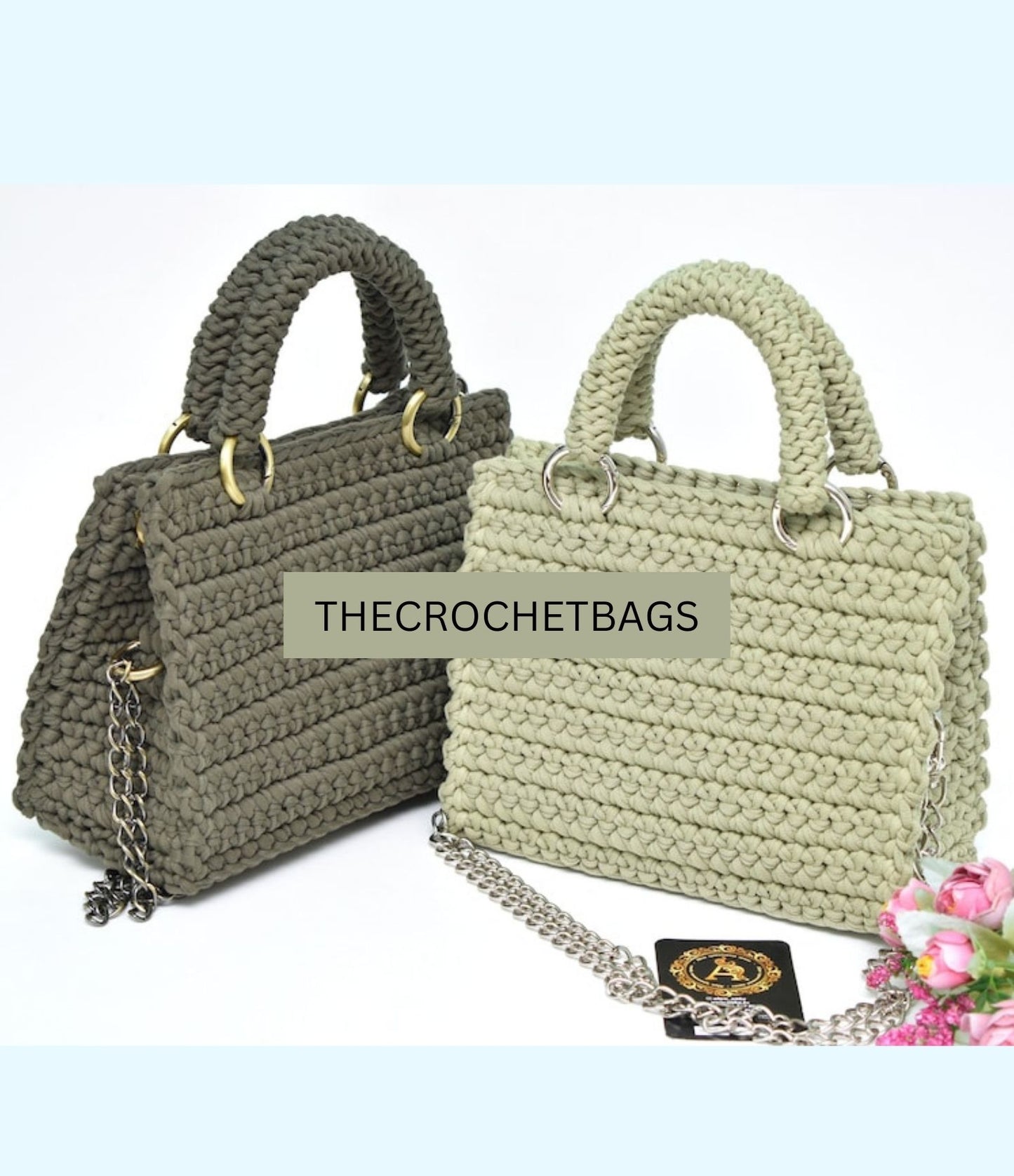 crochet pattern, Video tutorial Crocheted The Most popular handbag