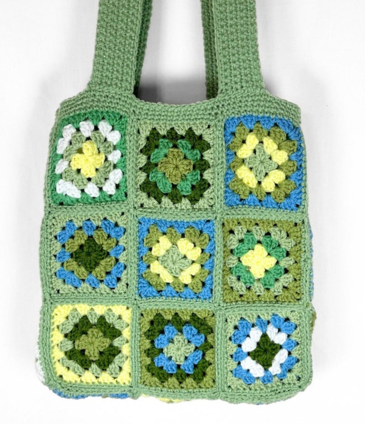 Granny Square Tote Crochet Bag Pattern, PDF