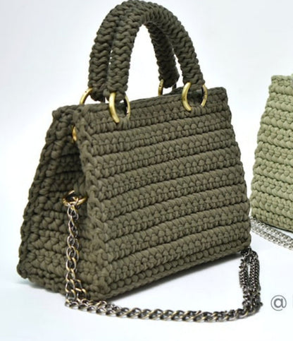 crochet pattern, Video tutorial Crocheted The Most popular handbag