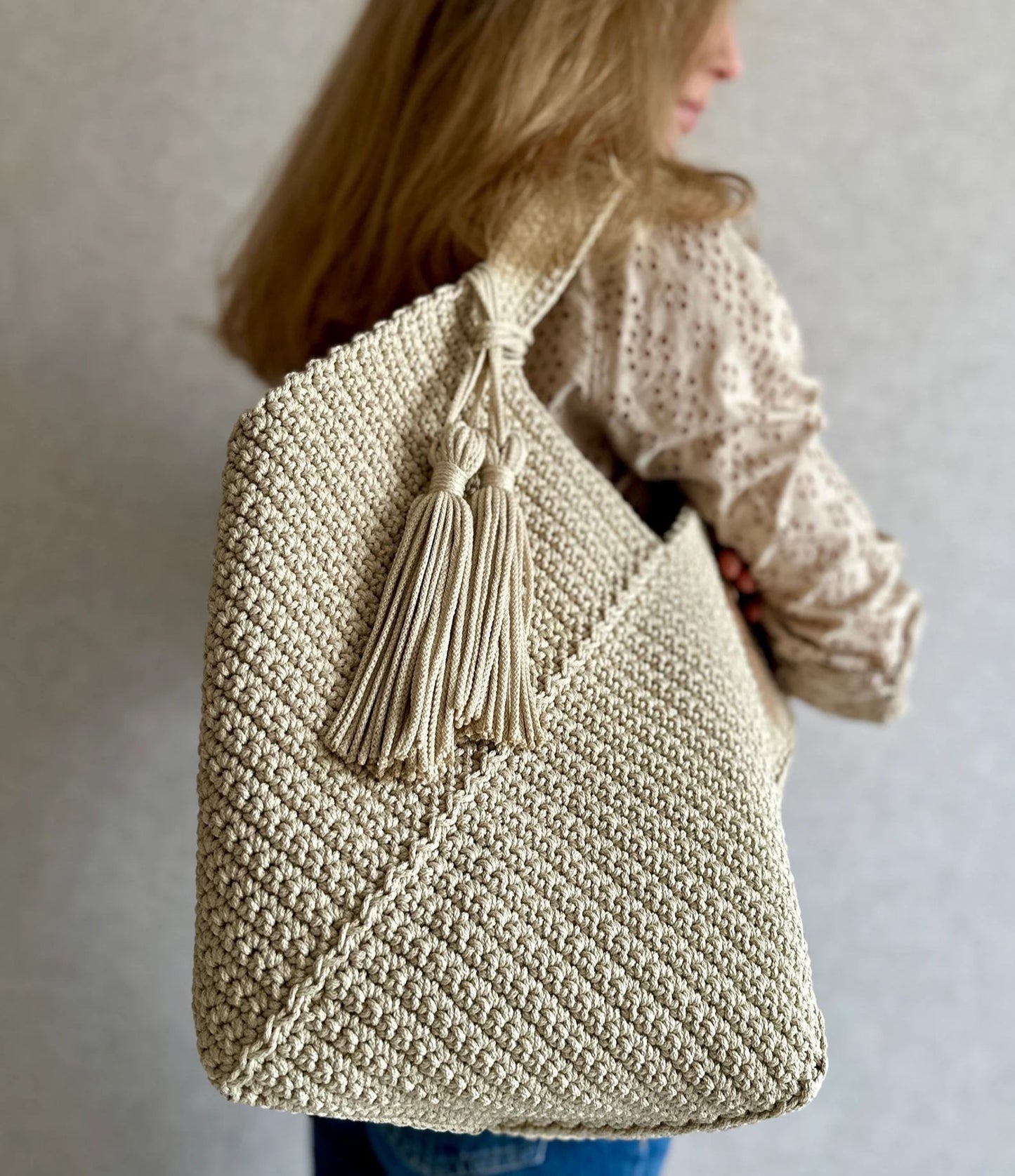 Tote Bag Crochet Pattern PDF Aesthetic Bag