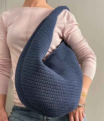 CROCHET PATTERN MAXIHOBO Bag - Bag Crochet Pattern PDF