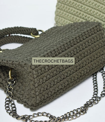 crochet pattern, Video tutorial Crocheted The Most popular handbag