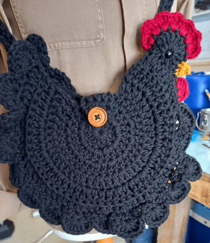 crochet chicken bag pattern only U.S terms