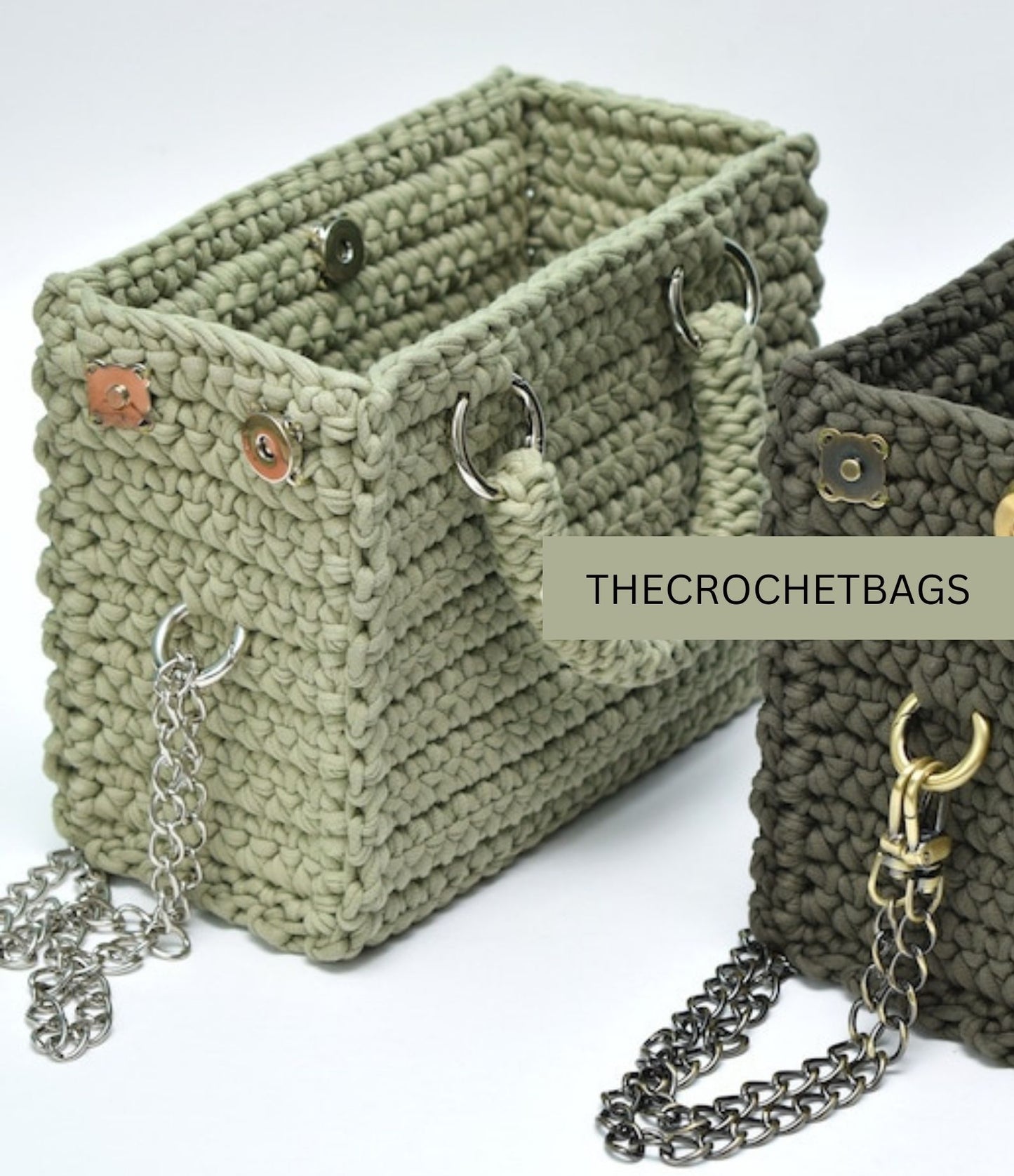 crochet pattern, Video tutorial Crocheted The Most popular handbag