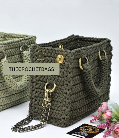 crochet pattern, Video tutorial Crocheted The Most popular handbag