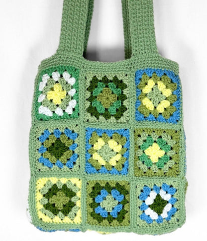 Granny Square Tote Crochet Bag Pattern, PDF